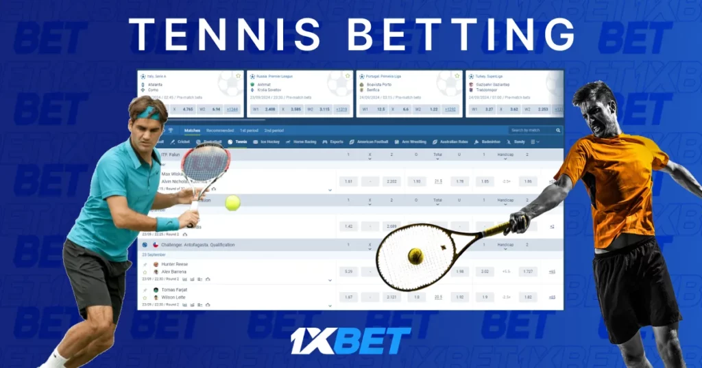 Tennis betting 1xBet Malaysia